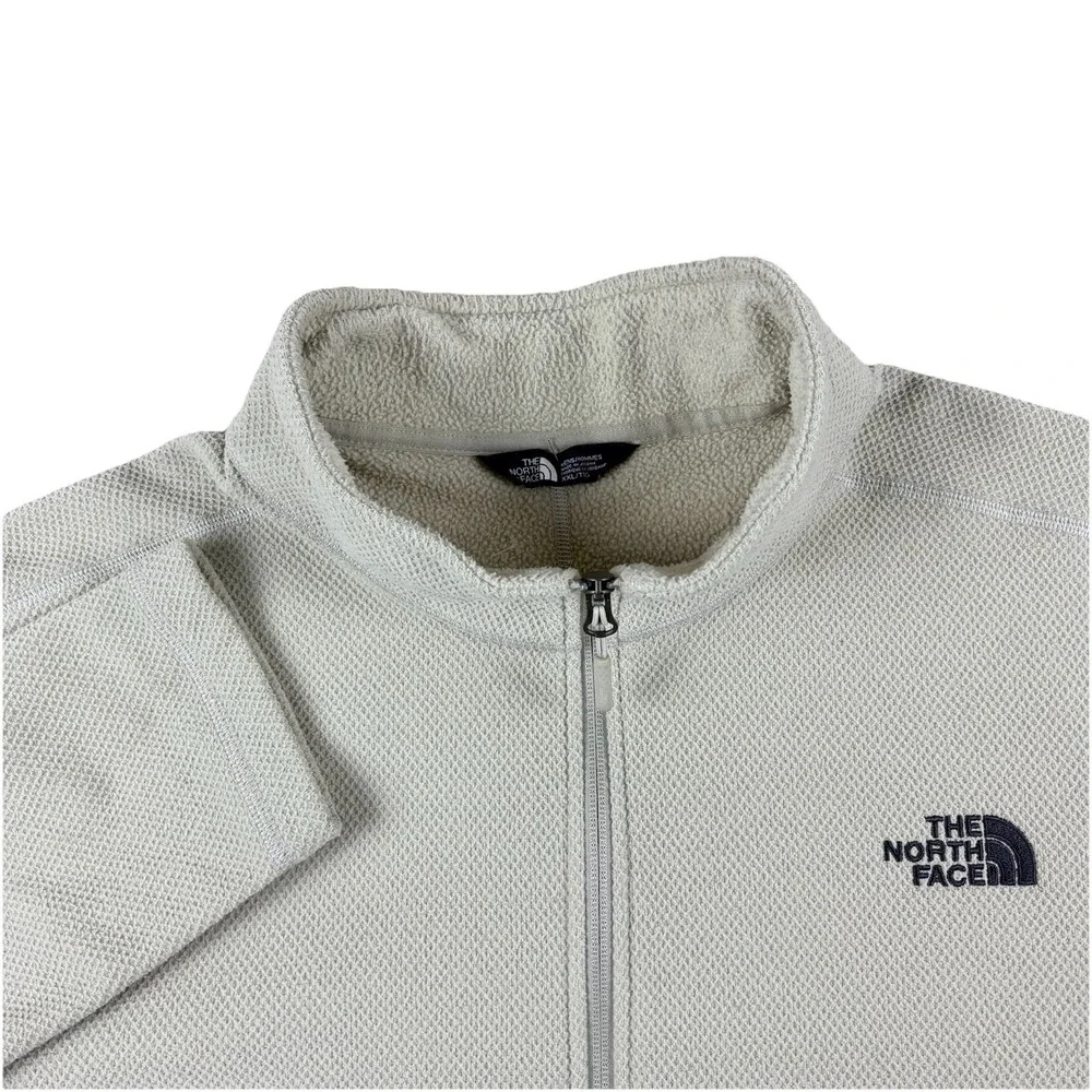 The North Face Quarter Zip Fleece Mens‎ Beige XXL Outdoor Minimalist Pullover